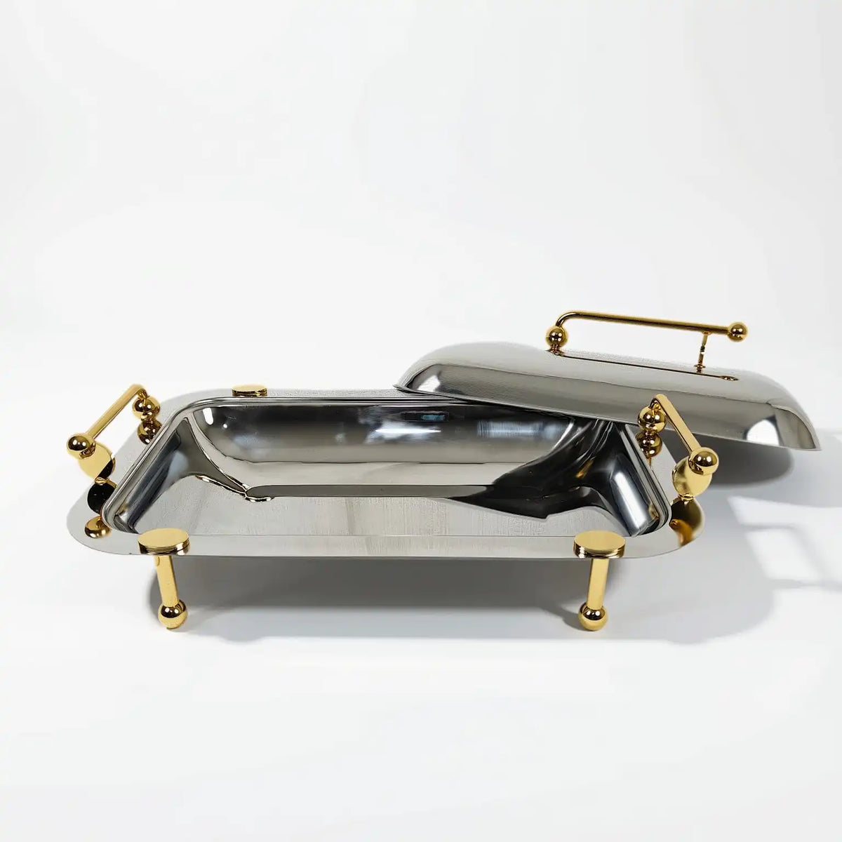 Rectangular food serving dish