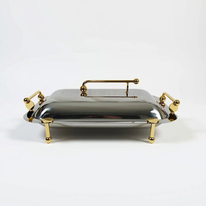 Rectangular food serving dish