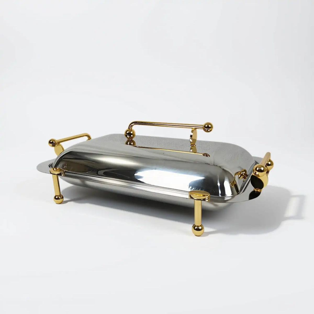Rectangular food serving dish