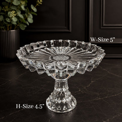 Crystal Pedestal Decorative Serving Stand