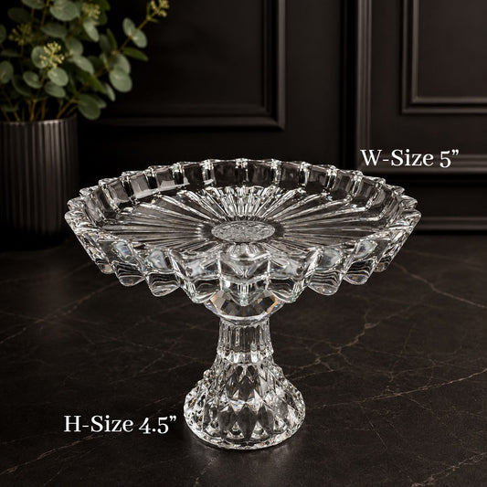 Crystal Pedestal Decorative Serving Stand
