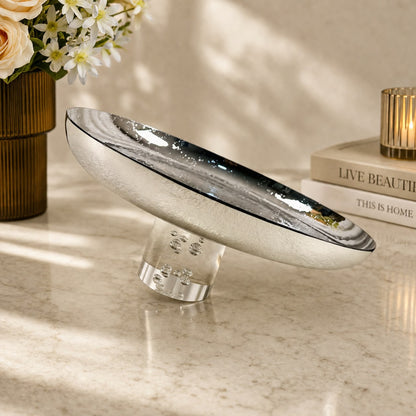 Crystal Silver Serving Platter