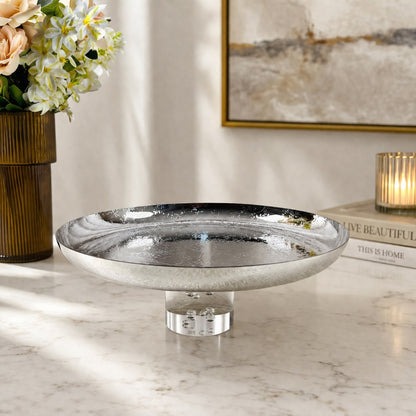 Crystal Silver Serving Platter