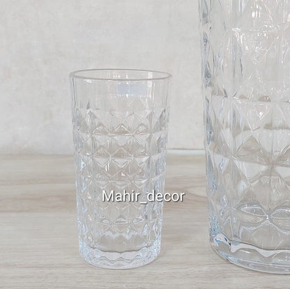 Glass and Water set - 1 Jug 6 Glass