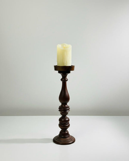 wooden Candle set of 2