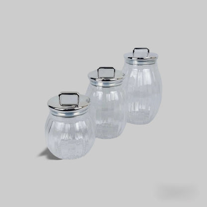 Acrylic airtight jars set