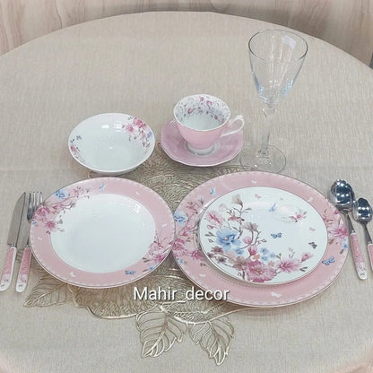 Fulll Dinner Set Pink